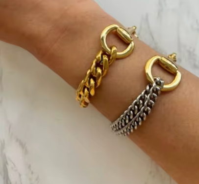 Horse Bit Double Wrap Necklace