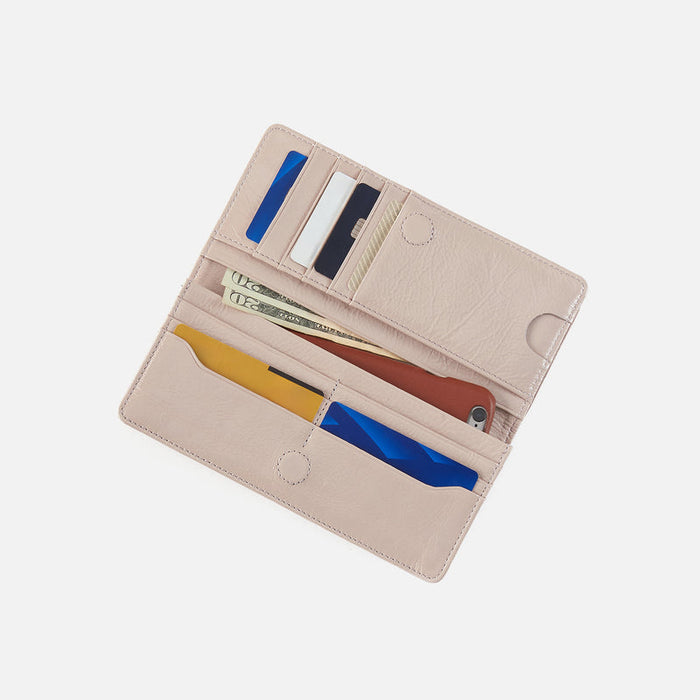 Hutton Large Wallet | Stone Gloss