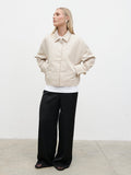 Isla Cropped Trench Coat - Stone