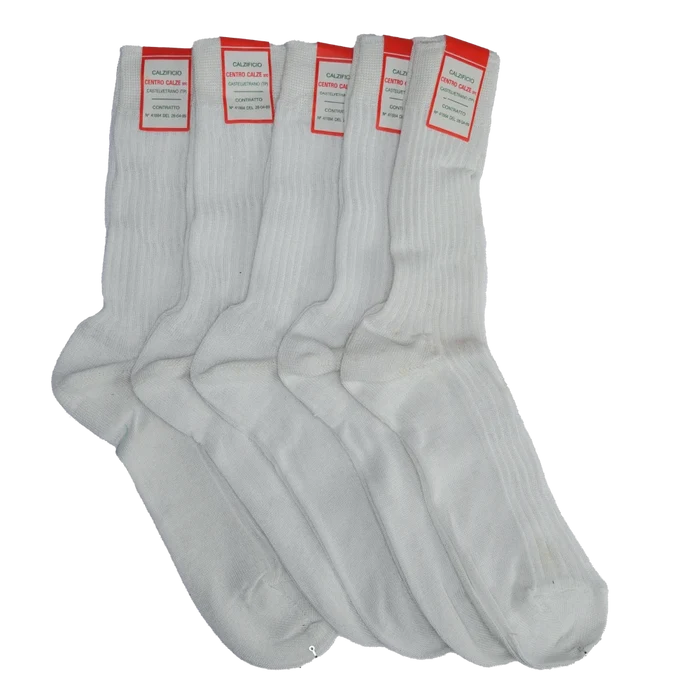 Italian Army White Socks - 5 Pack - Italian Army Surplus - Socks