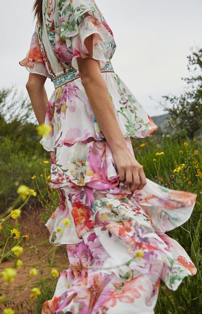 Itzayana Chiffon Maxi Dress