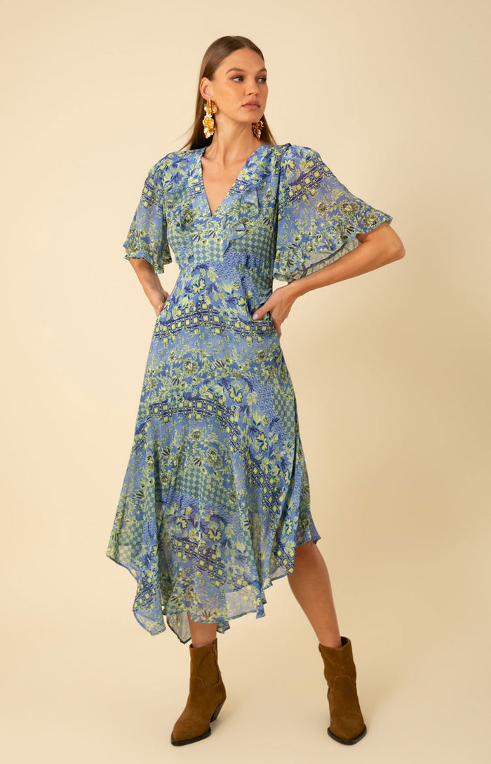 Izabella Dress, color_blue