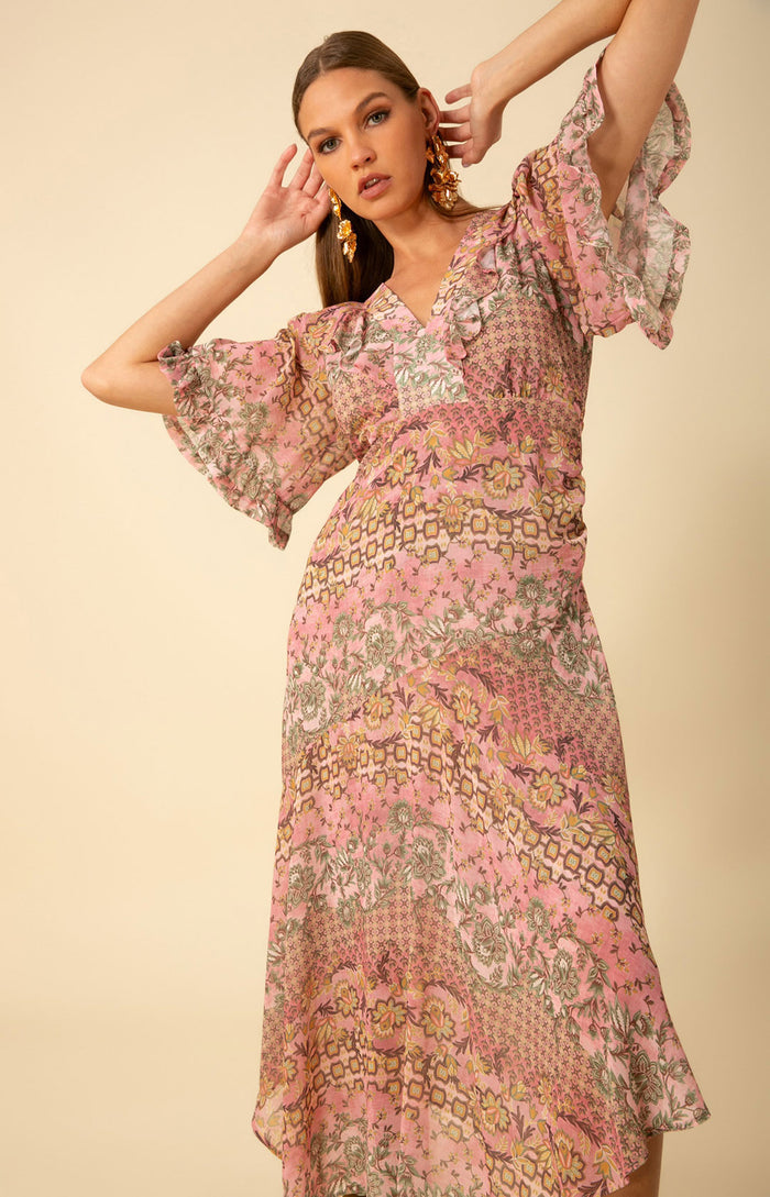 Izabella Dress, color_pink