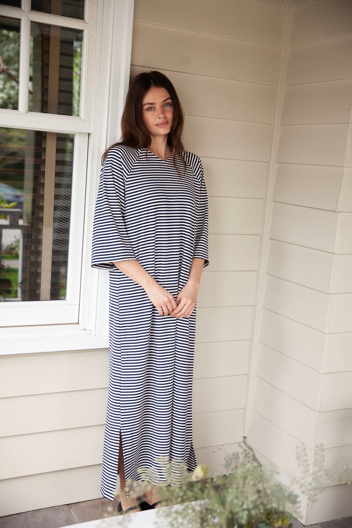 Jackieo Striped Swim Cover Up