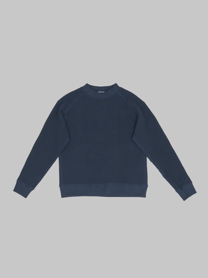 Jackman Waffle Midneck Sweater Dark Navy 2026