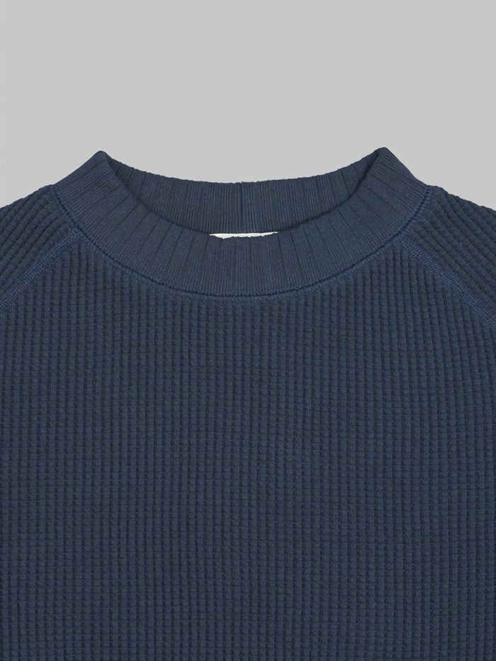 Jackman Waffle Midneck Sweater Dark Navy 2026