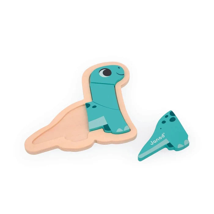 Janod 4 Progressive Puzzles Dino - ebebek - Black Friday