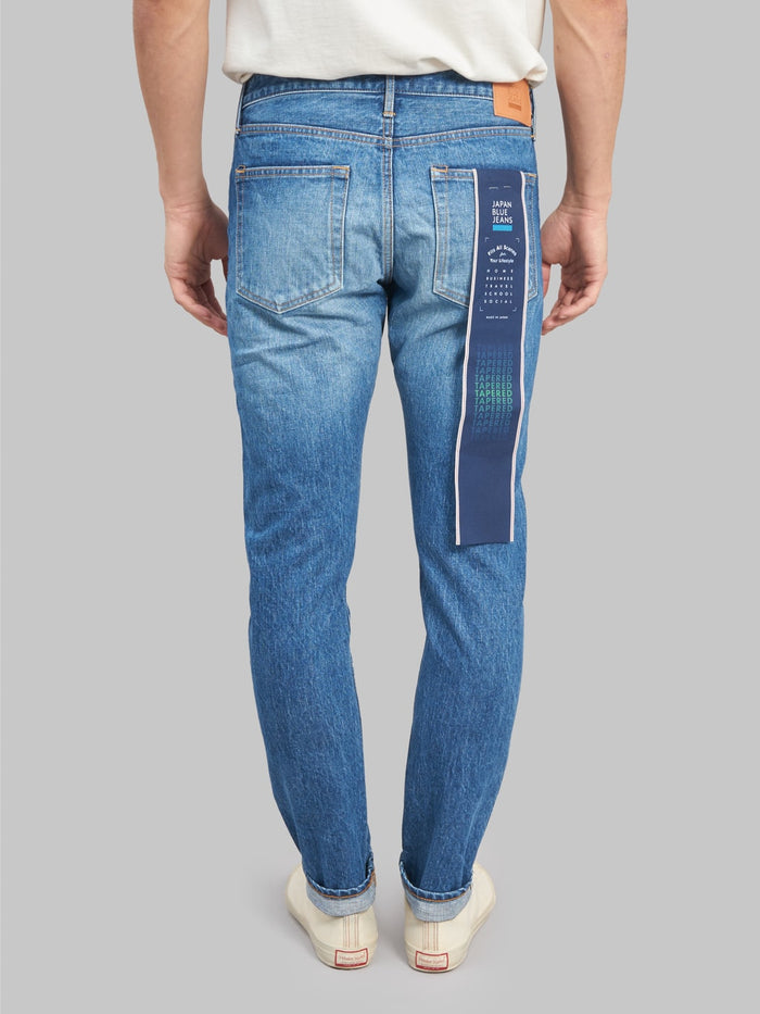 Japan Blue J201 MID US Cotton Circle Washed Tapered selvedge Jeans back