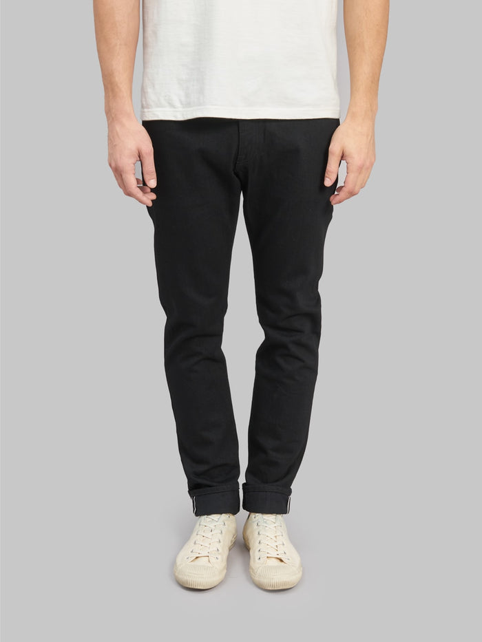 japan blue j214 us cotton circle black selvedge jeans  front fit