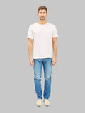 Japan Blue J301-MID 14.8oz US Cotton Stonewashed Circle Straight Jeans Middle Indigo