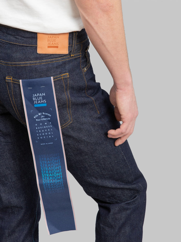 Japan Blue J304 Africa cotton Circle Straight selvedge Jeans back pocket