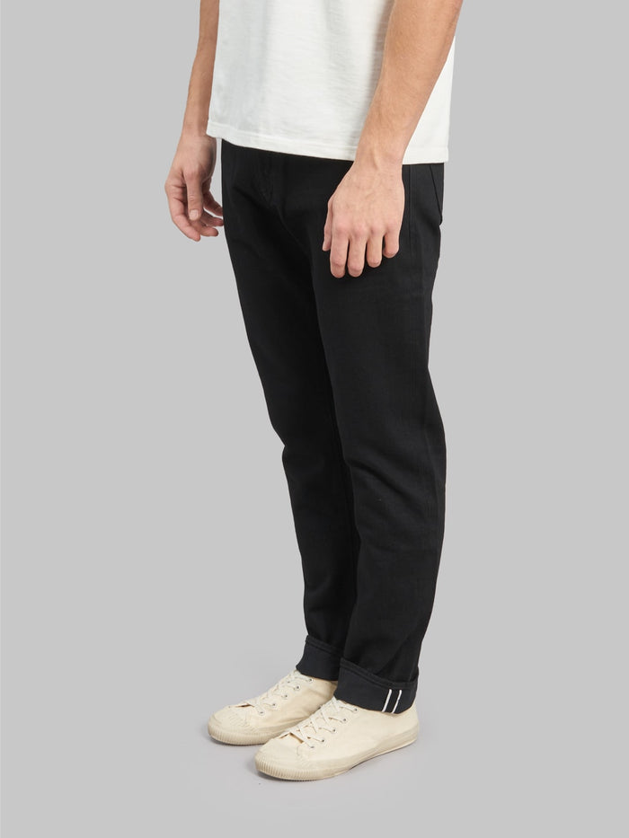 japan blue j314 us cotton circle straight black selvedge jeans side fit