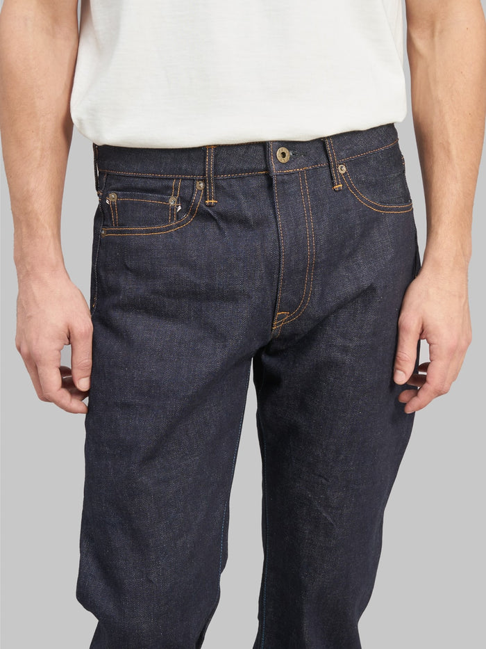 japan blue j414 us cotton circle classic straight selvedge jeans waist
