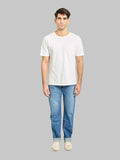 Japan Blue J401-MID 14.8oz US Cotton Stonewashed Circle Classic Straight Jeans Middle Indigo - Redcast Heritage Co.