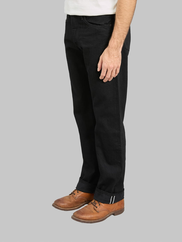 Japan Blue J414 US Cotton Circle Straight Black side