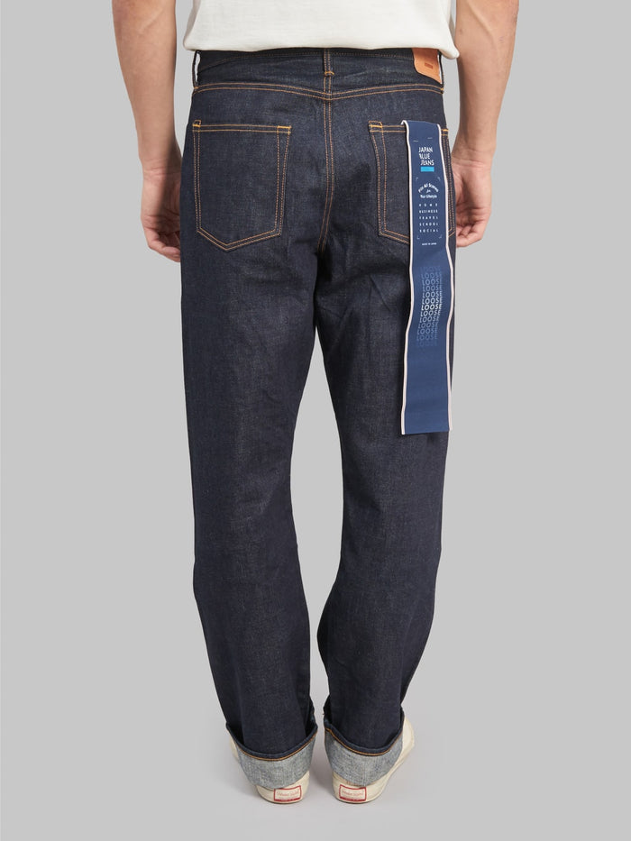 japan blue j501 us cotton circle loose selvedge jeans back fit