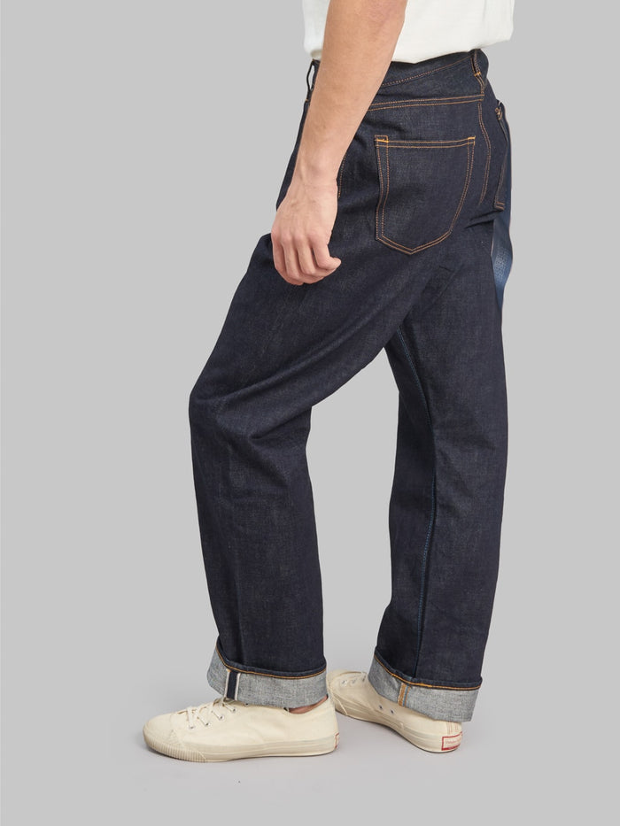 japan blue j501 us cotton circle loose selvedge jeans  fitting