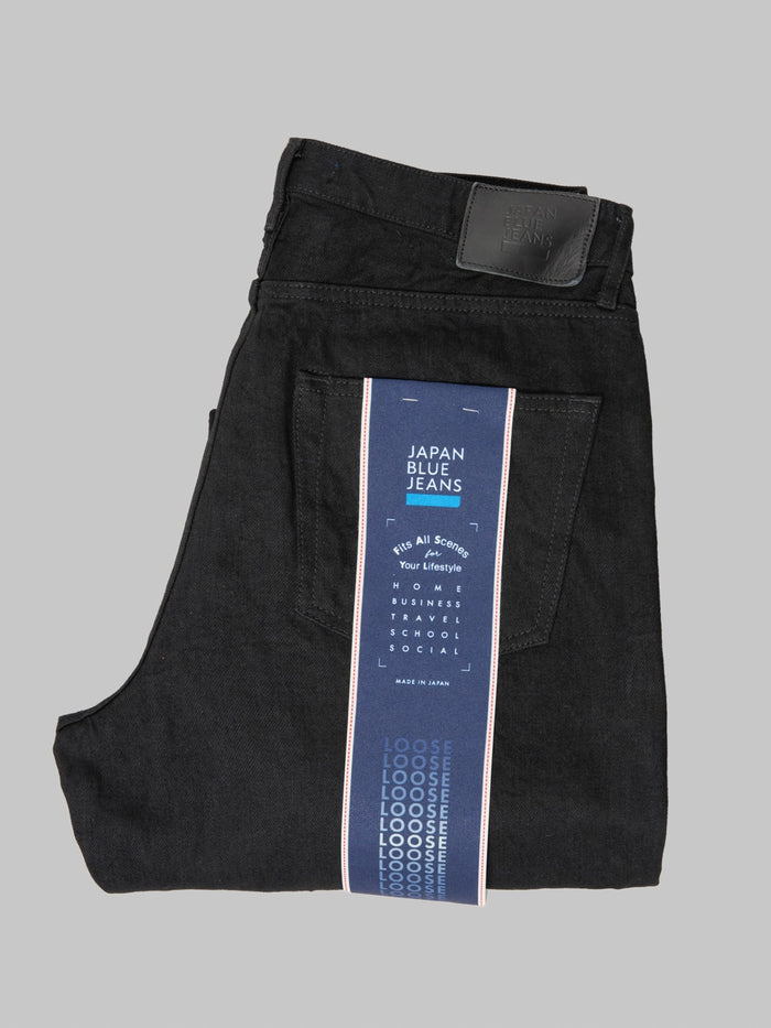 Japan Blue J514 14oz Loose Straight Black Jeans