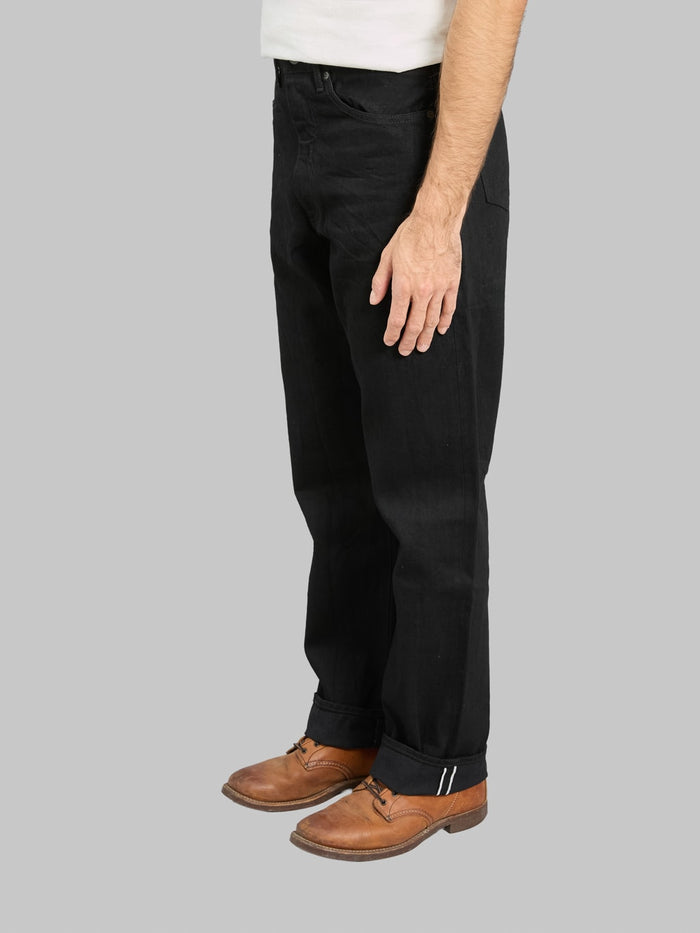 Japan Blue J514 14oz Loose Straight Black Jeans side
