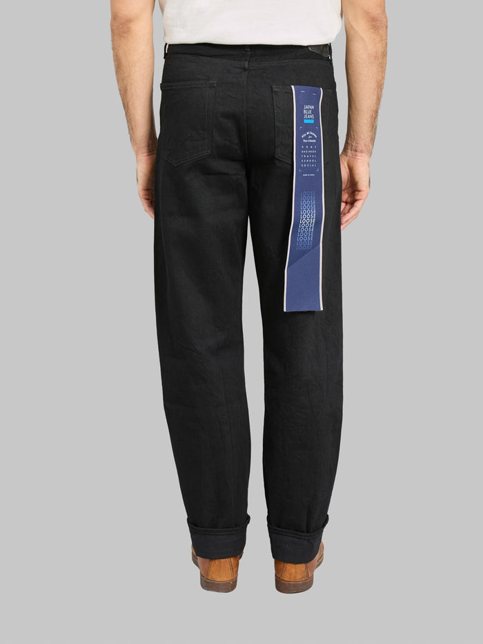 Japan Blue J514 14oz Loose Straight Black Jeans back