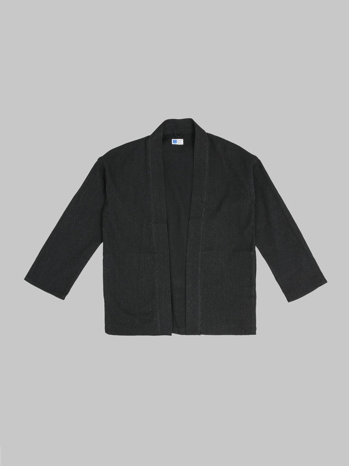 Japan Blue Sashiko Haori Black front