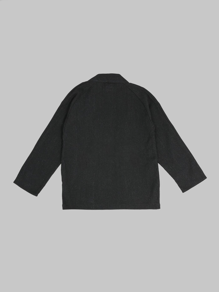 Japan Blue Sashiko Haori Black back