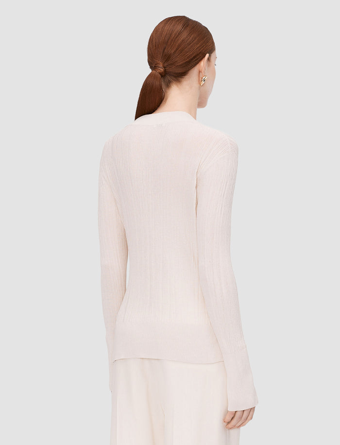 Jardin Silk Cotton Rib Jumper