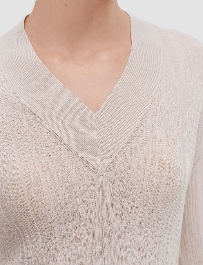 Jardin Silk Cotton Rib Jumper