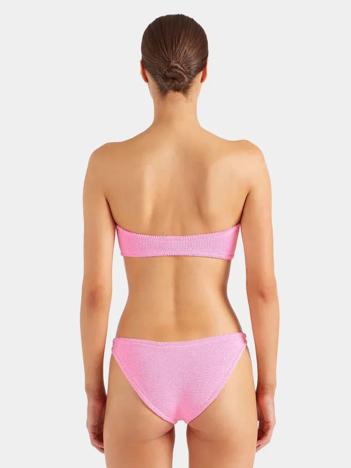 Bikini Hunza G Jean Bandeau Classic Bikini Bubblegum O/S / Bubblegum Apoella