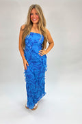 Jeanne Ruffle Maxi Dress