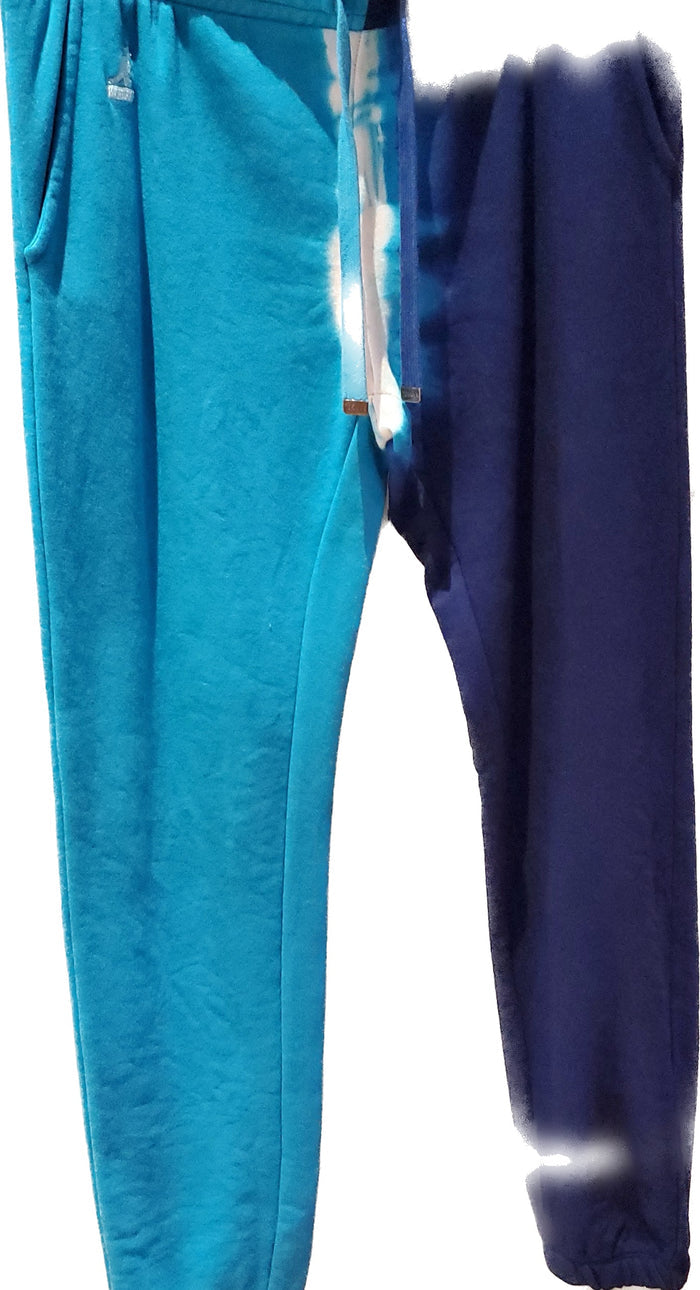 Jogging kangol bleu foncer ,separation blanche et bleu pale