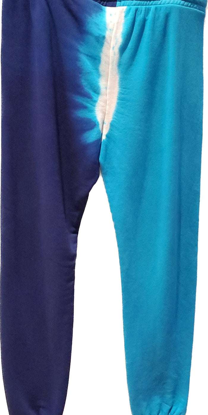 Jogging kangol bleu foncer ,separation blanche et bleu pale