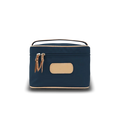 Jon Hart Makeup Case | Navy Coated Canvas - JH Symbol