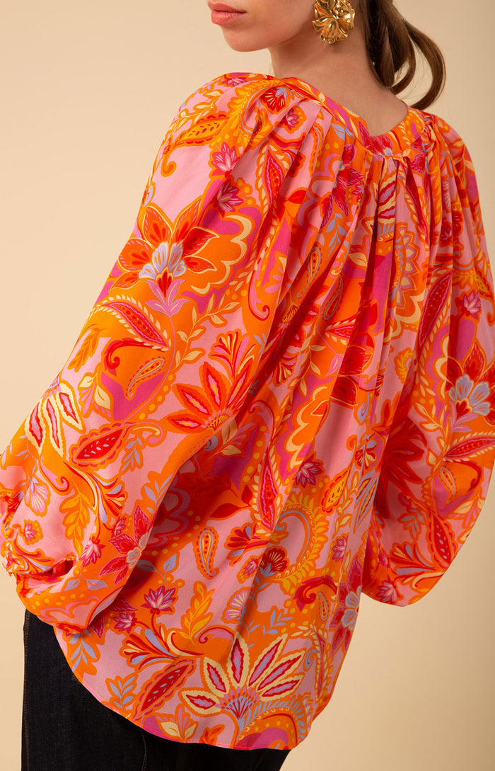 Josie Silk Top, color_pink