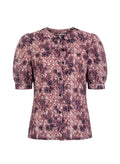 Blouses Emmanuela Swimwear Joy Puff Top Pink Floral Apoella