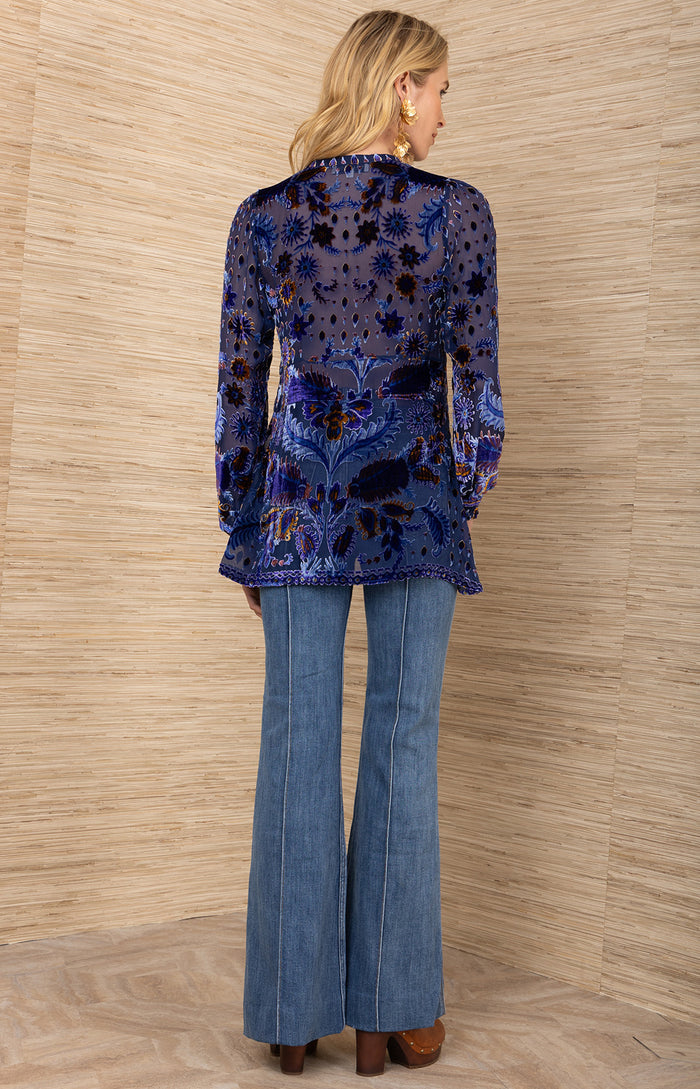 Julissa Velvet Burnout Top