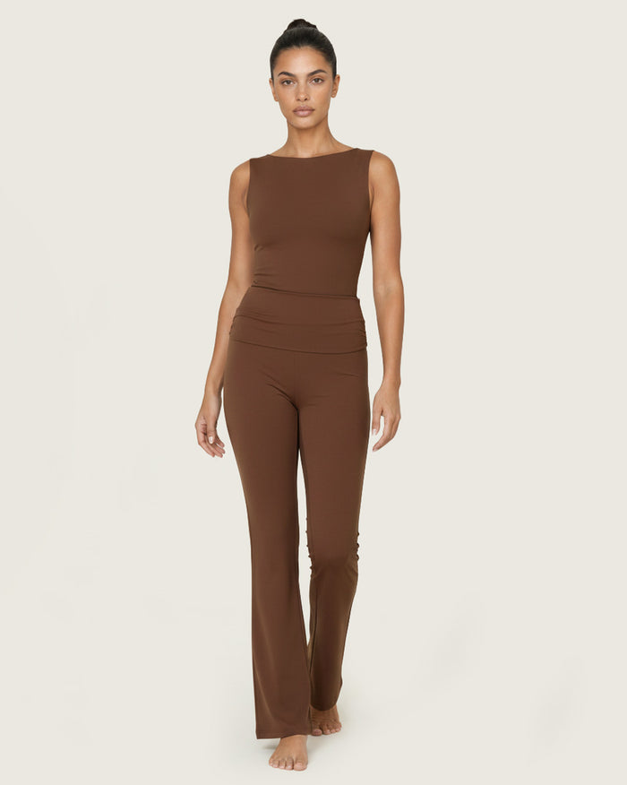 Kairos Sway Foldover Flared Leggings