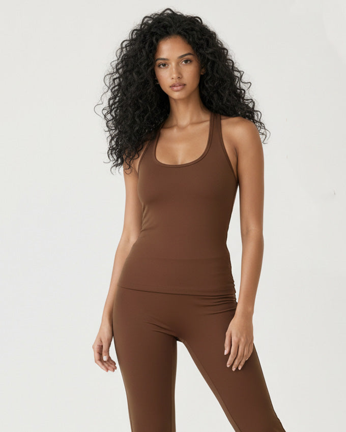 Kairos Sway Halter Open-Back Tank