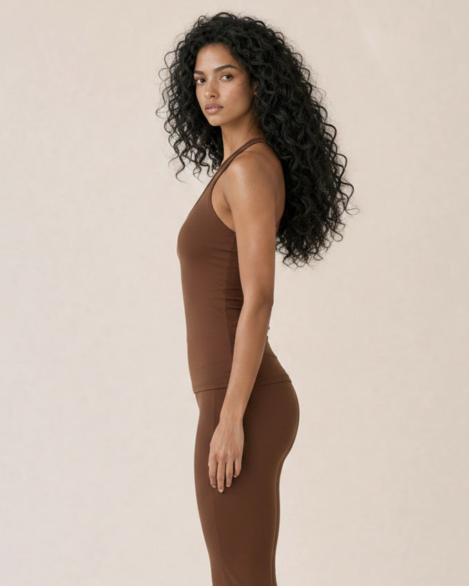 Kairos Sway Halter Open-Back Tank