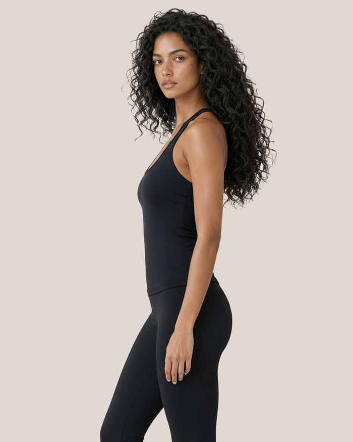Kairos Sway Halter Open-Back Tank