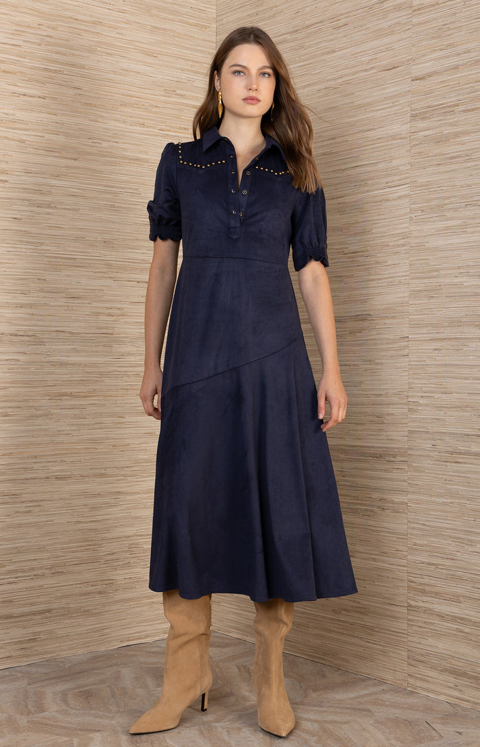 Kaisley Suede Dress