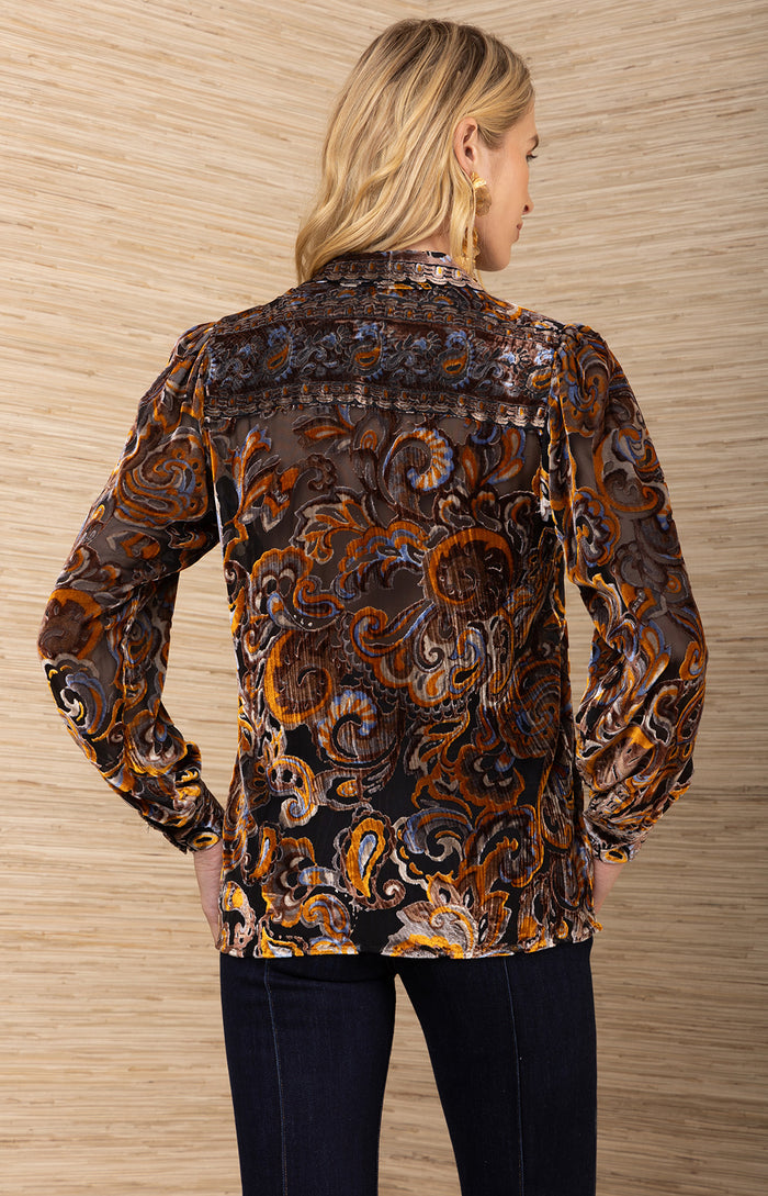 Kaiya Burnout Top, color-Black