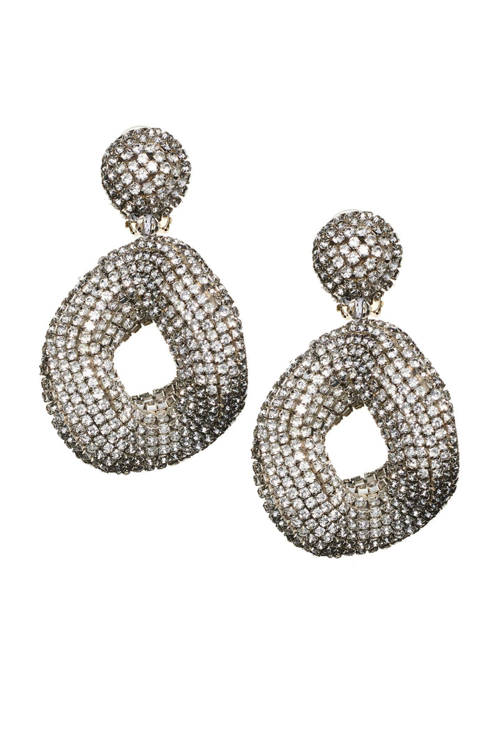 KATE CLEAR CRYSTAL DROP EARRINGS