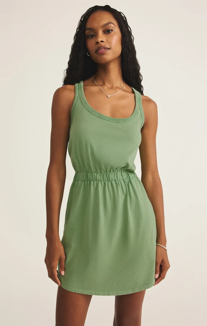KEEGAN SLUB JERSEY MINI DRESS
