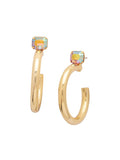 Keeley Emerald Cut Hoops - Neutral