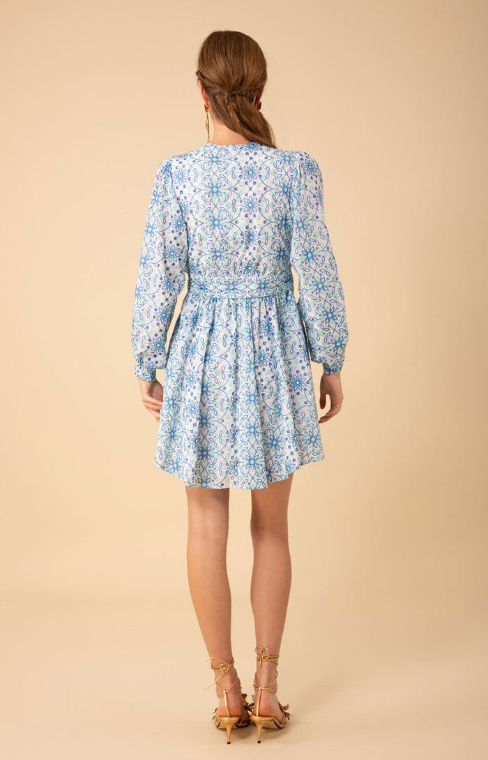 Kehlani Eyelet Wrap Dress, color_blue