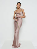 Marina Is 5'7.5" & Wears Size UK 8|Keisha Maxi Bridesmaid Dress - Amethyst