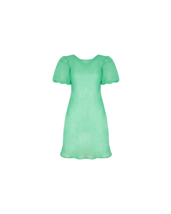 KENDALL RAMIE MINI DRESS GREEN