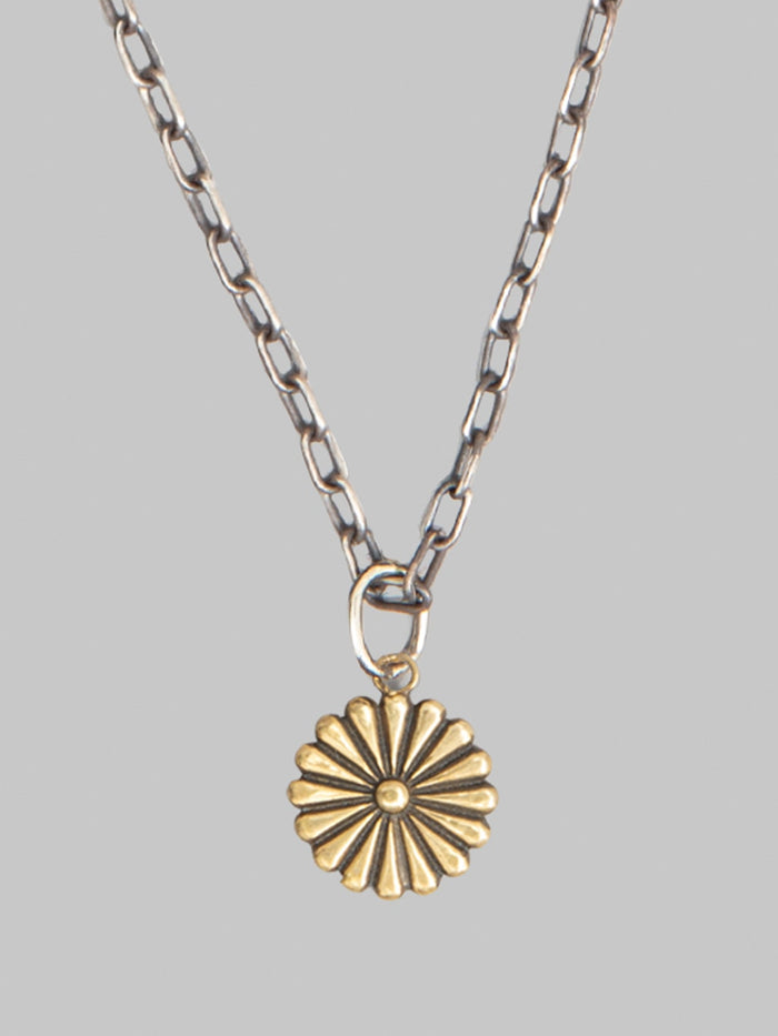 Kobashi Studio Kikumon Charm Medium Brass flower
