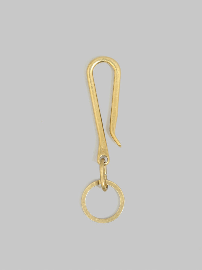Kobashi Studio Sand Casted Key With Hook Flat Ring brass